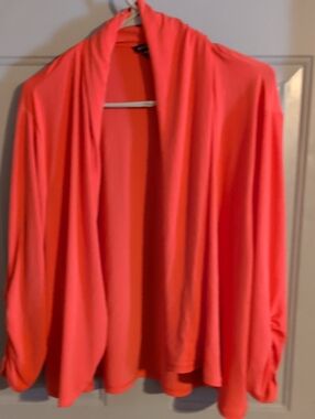 George Vibrant Coral Knit Top